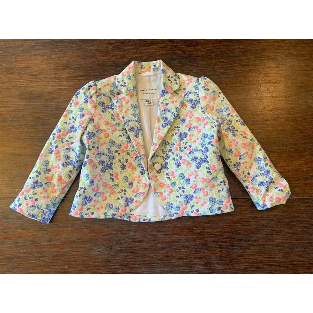 Janie and Jack floral Blazer